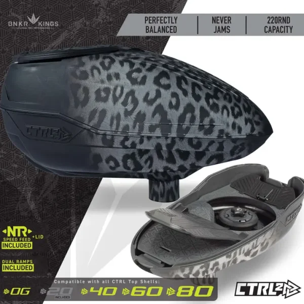 Bunkerkings High-Speed Paintball Hopper - Black Leopard Design bunkerkings high speed paintba 0 1752850213 - EASTCOASTTPAINTBALL