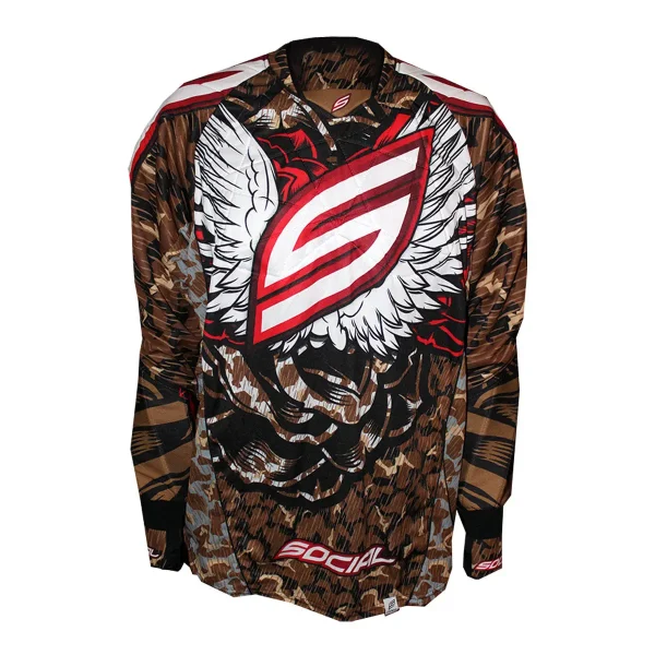 Comfortable Cocoa Flex-Fit Paintball Jersey | Social Wings comfortable cocoa flex fit pai 0 1752849557 - EASTCOASTTPAINTBALL