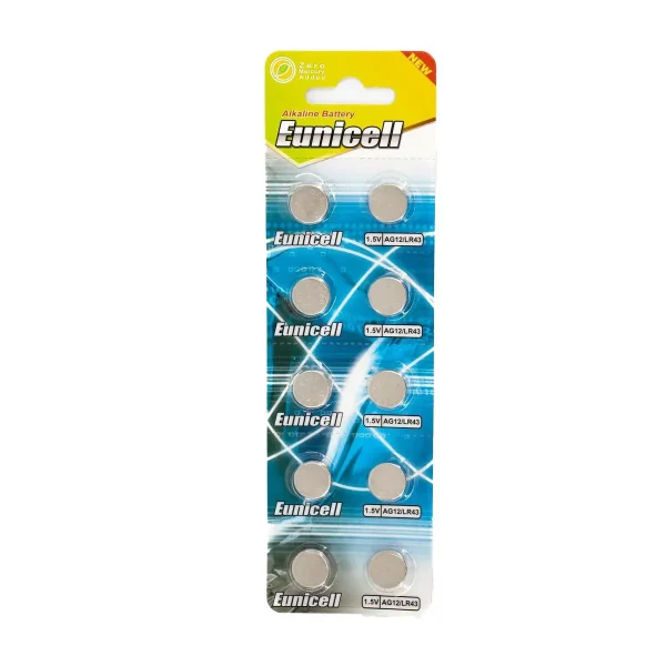 E unicell LR43/AG₁₂ Alkali Btn Batts - Ten-Pack e unicell lr43ag alkali btn ba 0 1752849491 - EASTCOASTTPAINTBALL