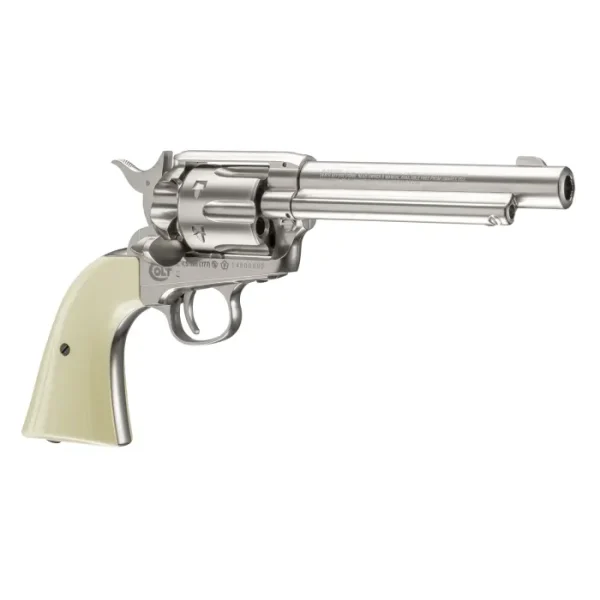 Umarex Colt 45 Caliber Nickel Plated BB Revolver - Single Action umarex colt 45 caliber nickel 0 1752849347 - EASTCOASTTPAINTBALL